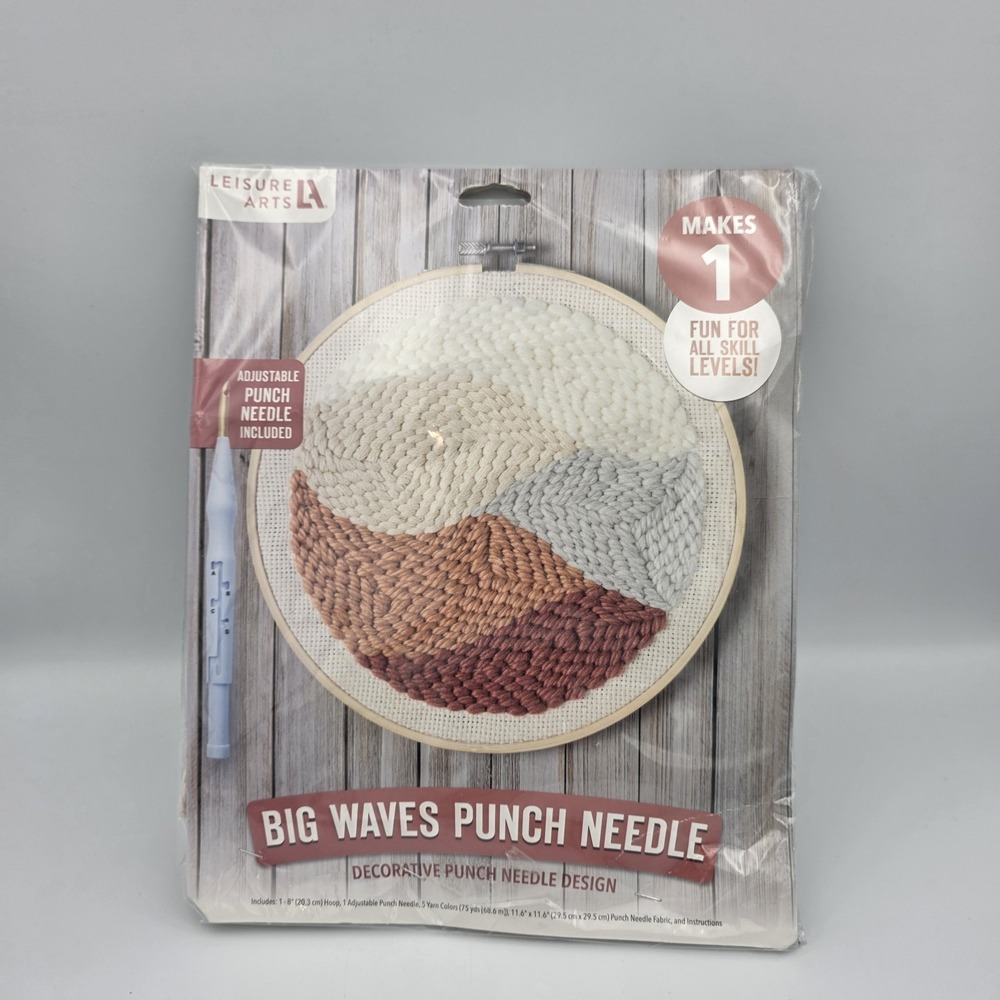 Leisure Arts Punch Needle Kit 526-13 Big Waves 2019 NO LOOP INCLUDED